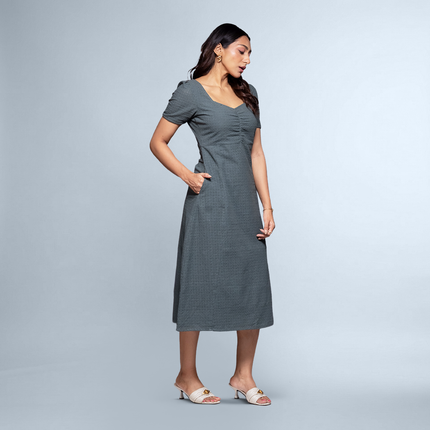 Ripple Ruched Dress