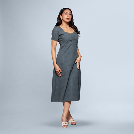 Ripple Ruched Dress