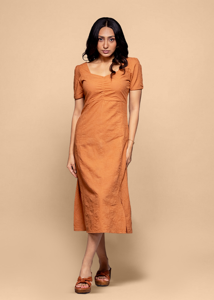Ripple Ruched Dress