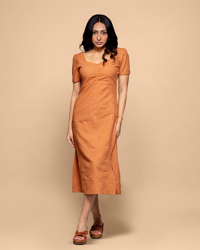 Ripple Ruched Dress
