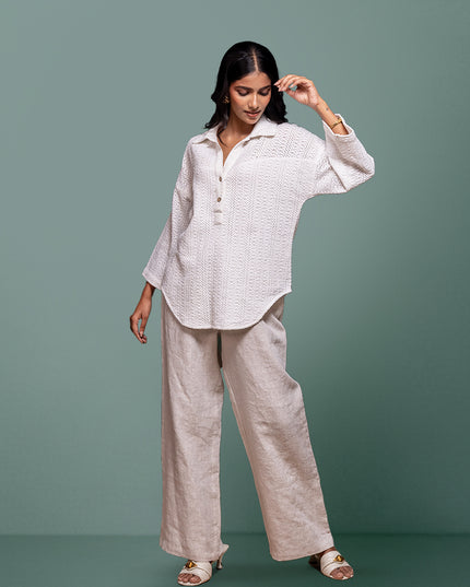 Weave Crochet Shirt