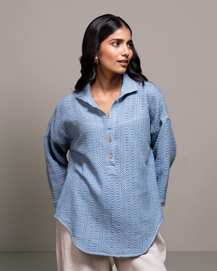 Weave Crochet Shirt
