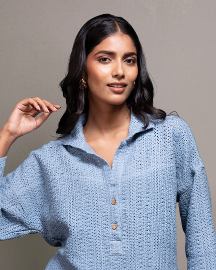 Weave Crochet Shirt