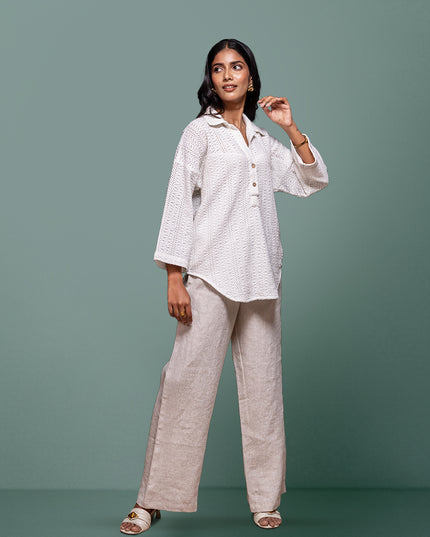 Weave Crochet Shirt