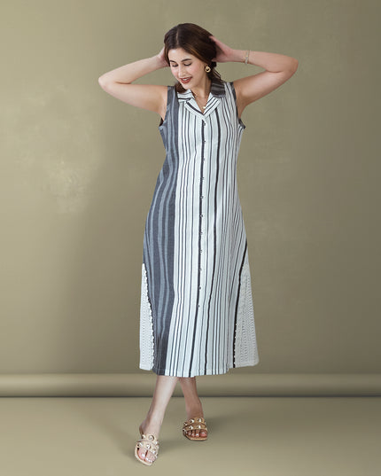 Monochrome Muse Dress