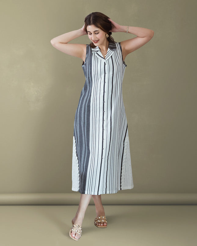 Monochrome Muse Dress