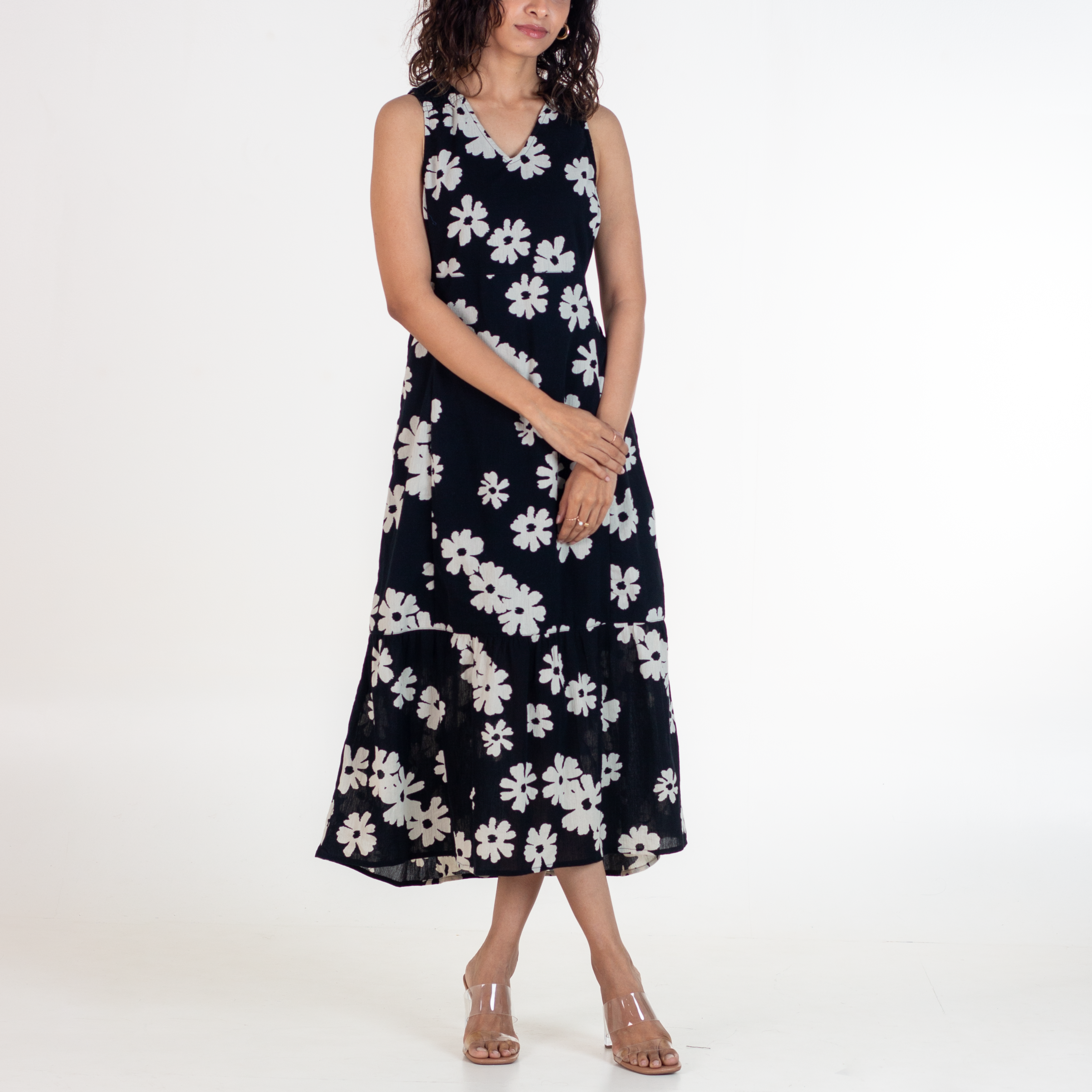 Black Floral Summer Dress