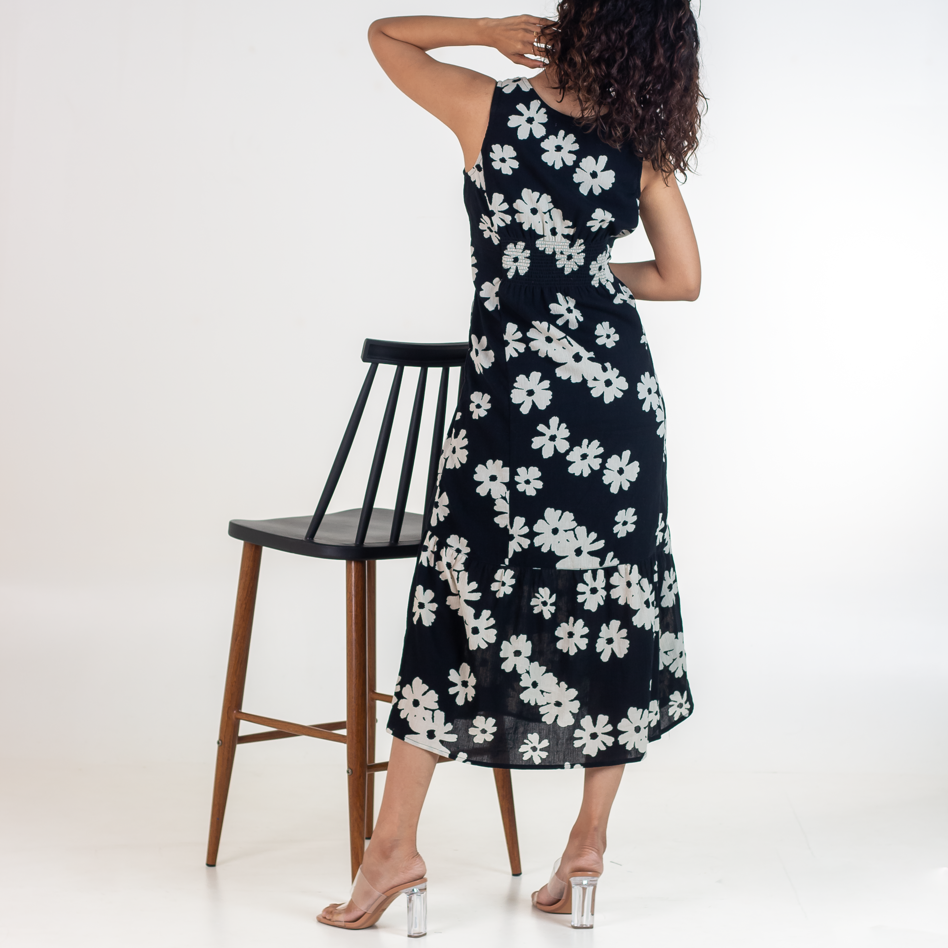 Black Floral Summer Dress