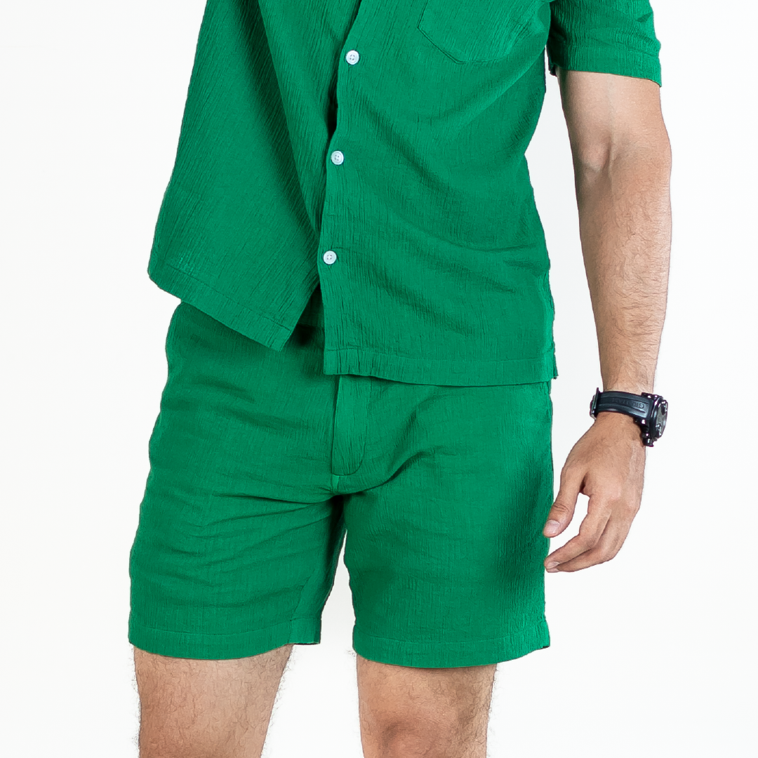 Men's Green Co-ord Shorts