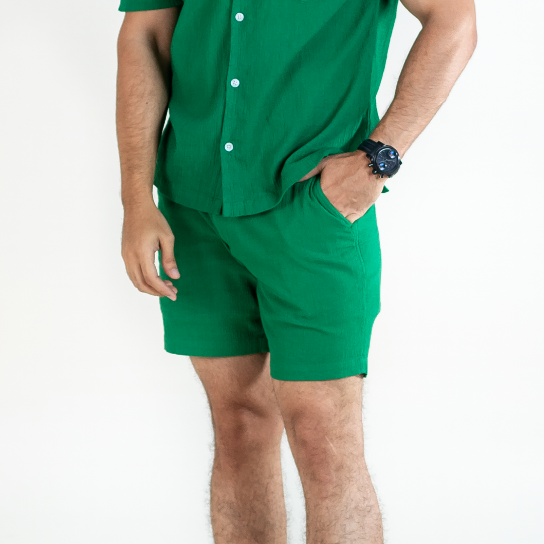 Men's Green Co-ord Shorts