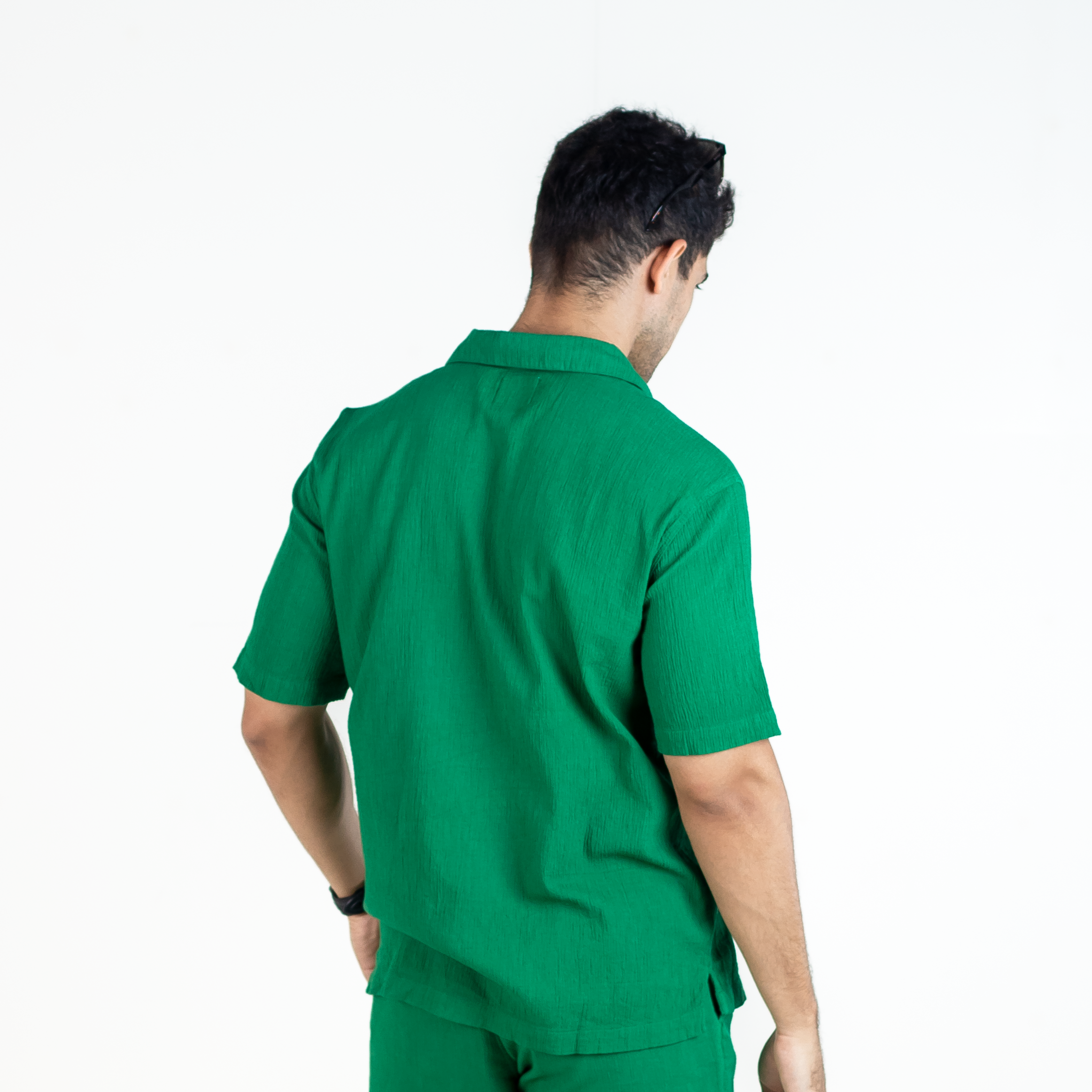 Green Men's Co-ord Shirt