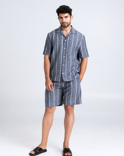 Dobby Striped Shorts
