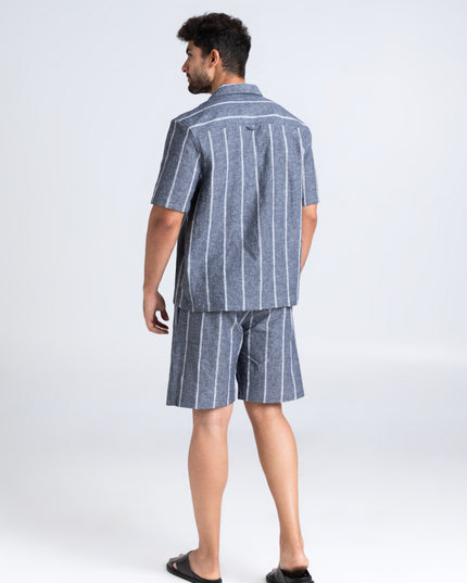 Dobby Striped Shorts