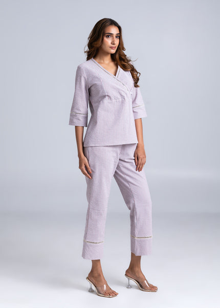 Seer Sucker Wrap Luxe Co-Ord
