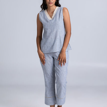 Laced Seer Sucker Co-Ord