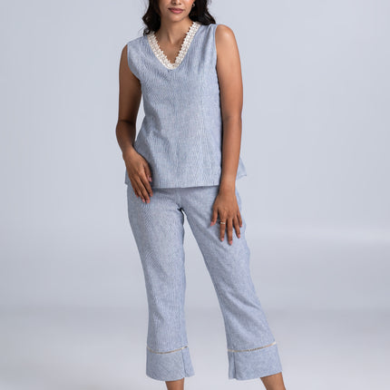 Laced Seer Sucker Co-Ord