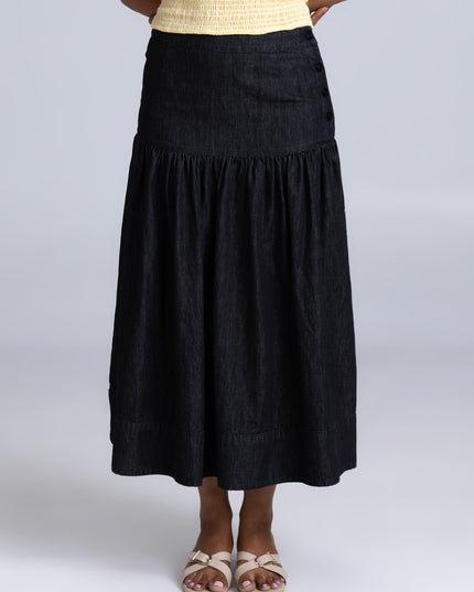 Denim Yoke Skirt