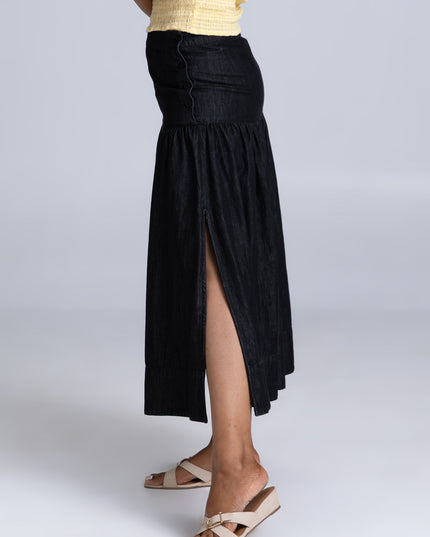 Denim Yoke Skirt