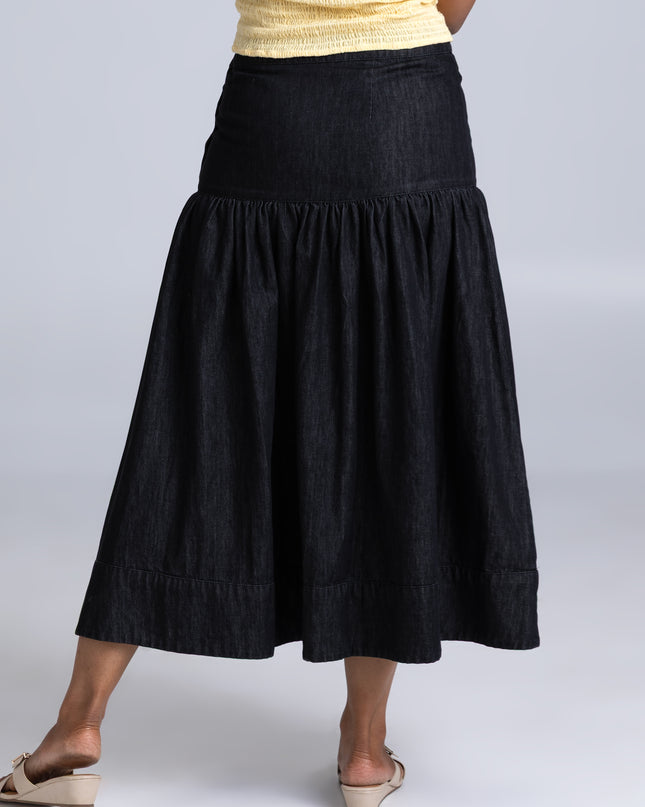 Denim Yoke Skirt
