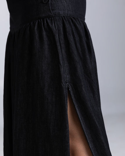 Denim Yoke Skirt