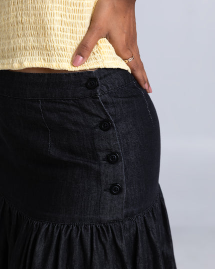 Denim Yoke Skirt