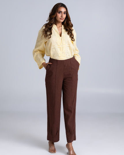 Barrel Cotton Pants