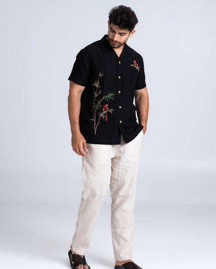 Tropical Embroidered Shirt