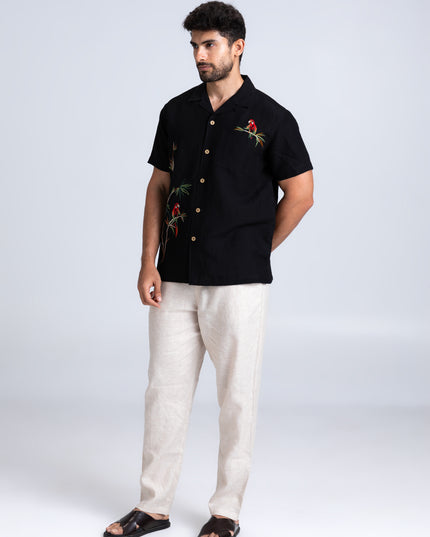 Tropical Embroidered Shirt