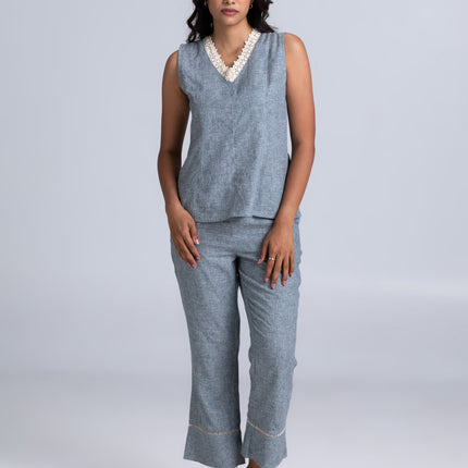 Laced Seer Sucker Co-Ord