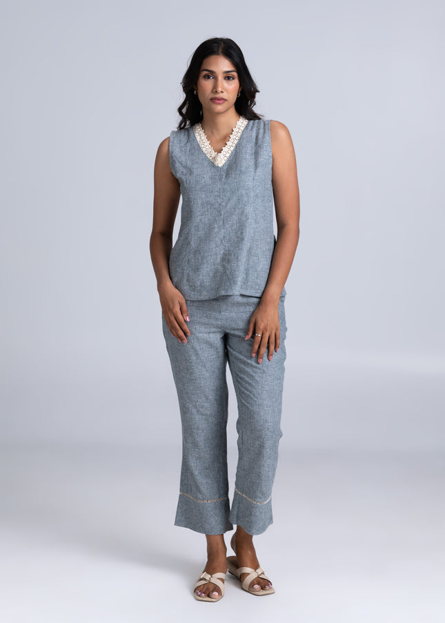 Laced Seer Sucker Co-Ord