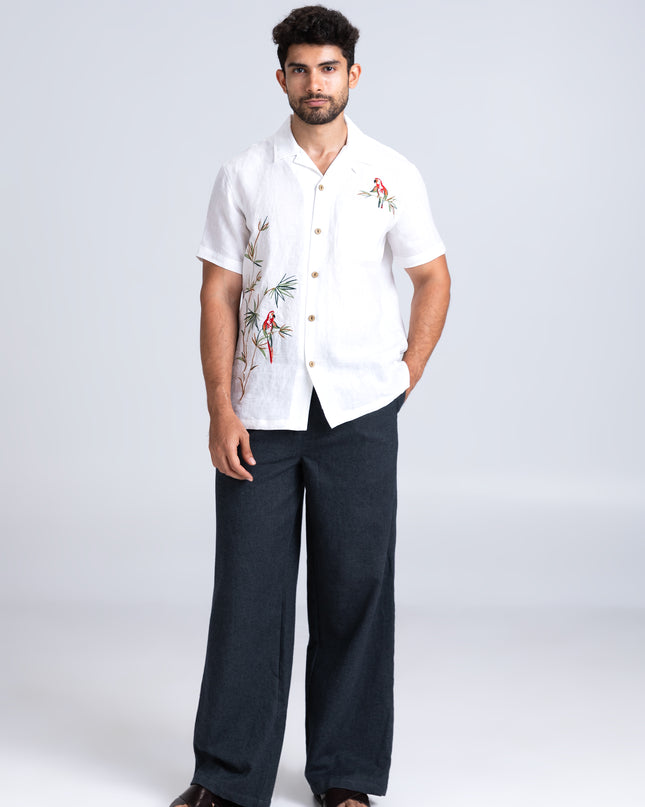 Tropical Embroidered Shirt