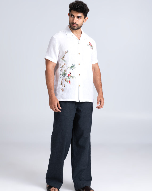 Tropical Embroidered Shirt