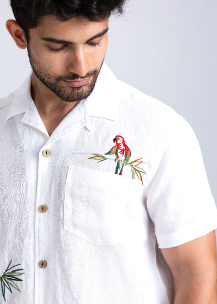 Tropical Embroidered Shirt