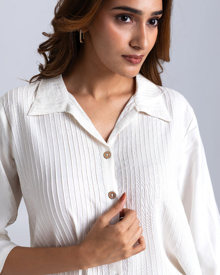 Egret Pintuck Shirt