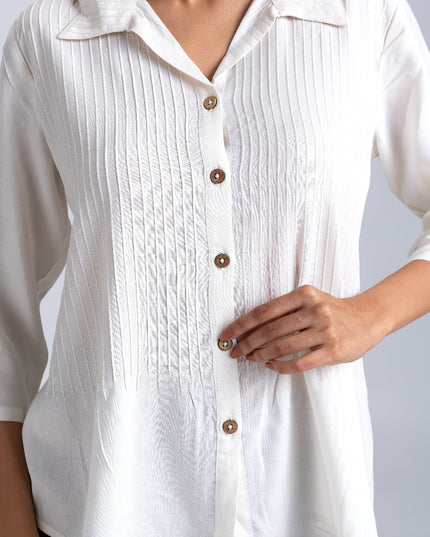 Egret Pintuck Shirt