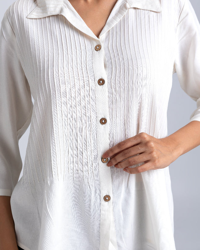 Egret Pintuck Shirt