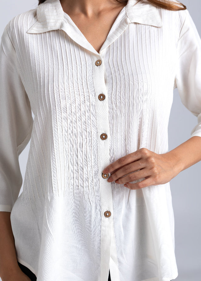 Egret Pintuck Shirt