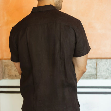 Jet Black Linen Co-ord