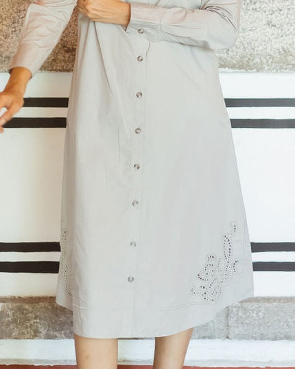 Pale Shirt Dress