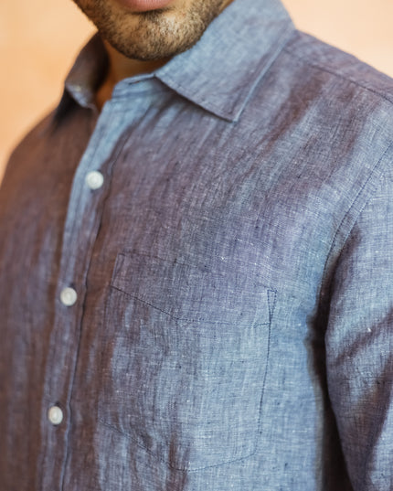 Gulf Blue Linen Co-ord