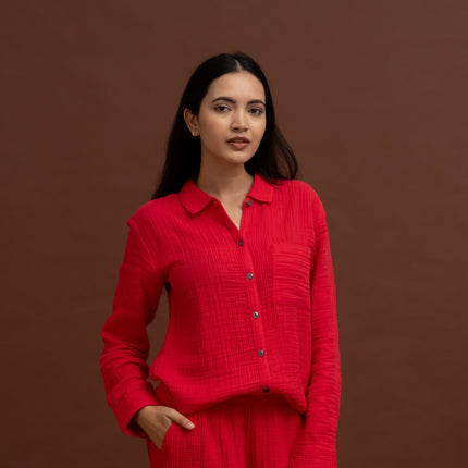 Soft Crimson Shirt