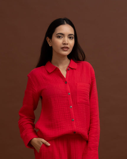 Soft Crimson Shirt
