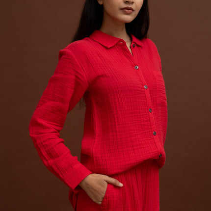 Soft Crimson Shirt