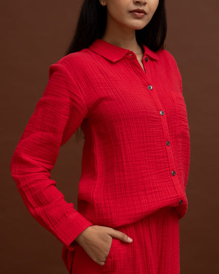 Soft Crimson Shirt