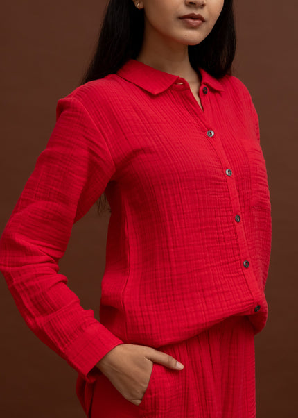 Soft Crimson Shirt