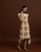 Camel Asymmetrical Dress