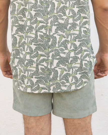 Olive Corduroy Shorts