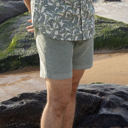 Olive Corduroy Shorts