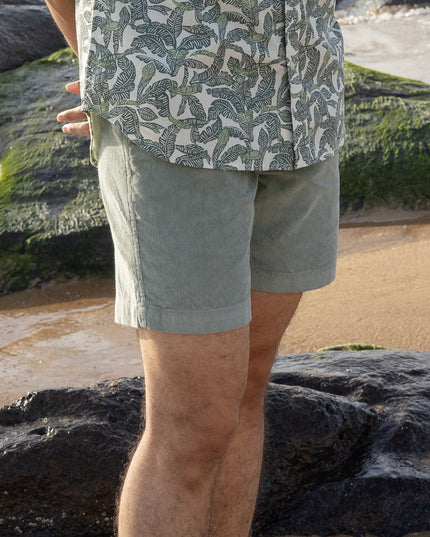Olive Corduroy Shorts