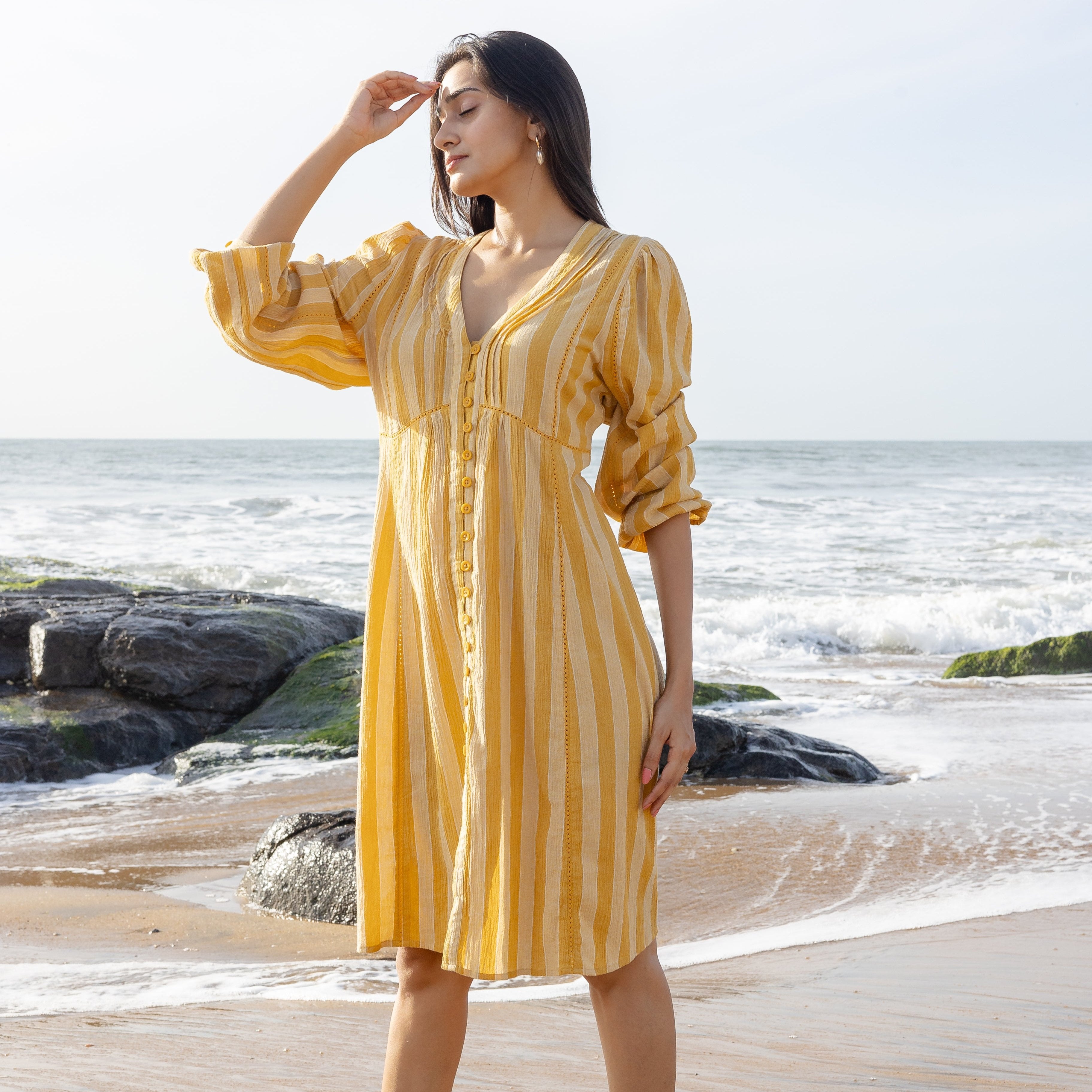 Daffodil Striped Dress